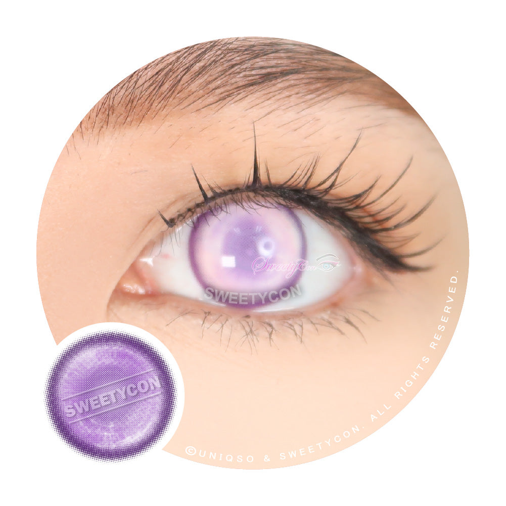 Sweety Delulu Violet (1 lens/pack)-Colored Contacts-UNIQSO UK
