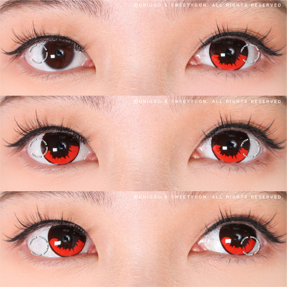 Sweety Demon Killer - Burning Fire II (1 lens/pack)-Colored Contacts-UNIQSO UK