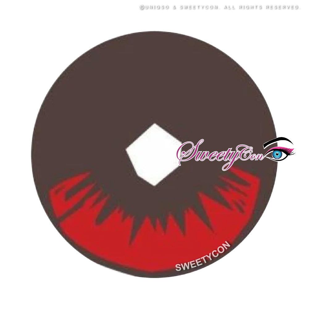 Sweety Demon Killer - Burning Fire II (1 lens/pack)-Colored Contacts-UNIQSO UK