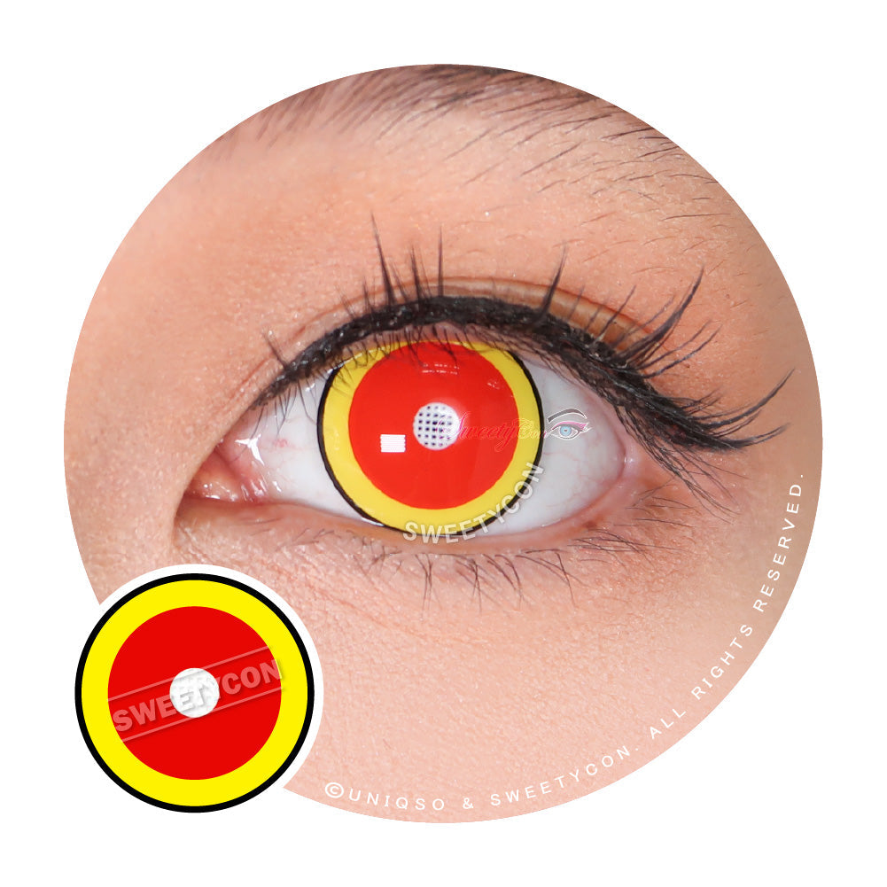 Sweety Demon Killer - Fire Flame (1 lens/pack)-Colored Contacts-UNIQSO UK