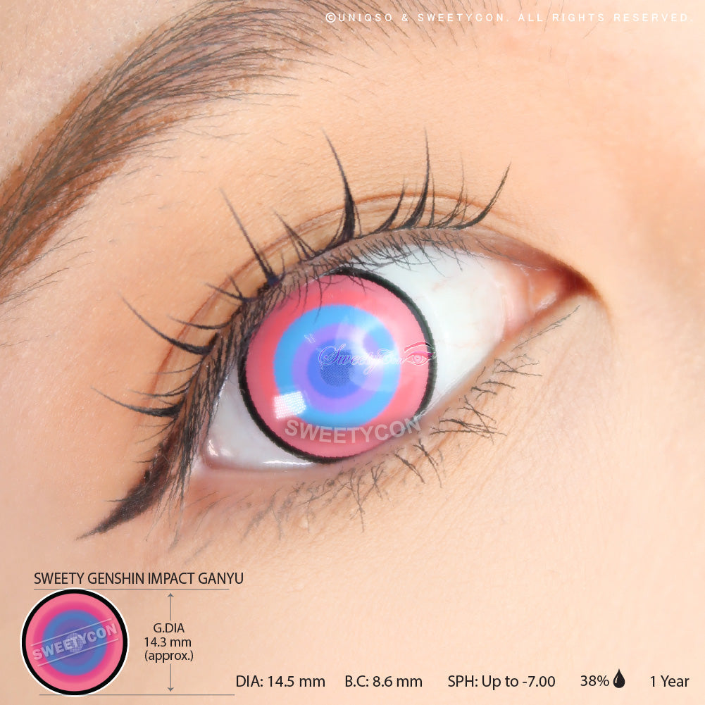 Sweety Crazy Neon Eclipse (1 lens/pack)-Colored Contacts-UNIQSO UK