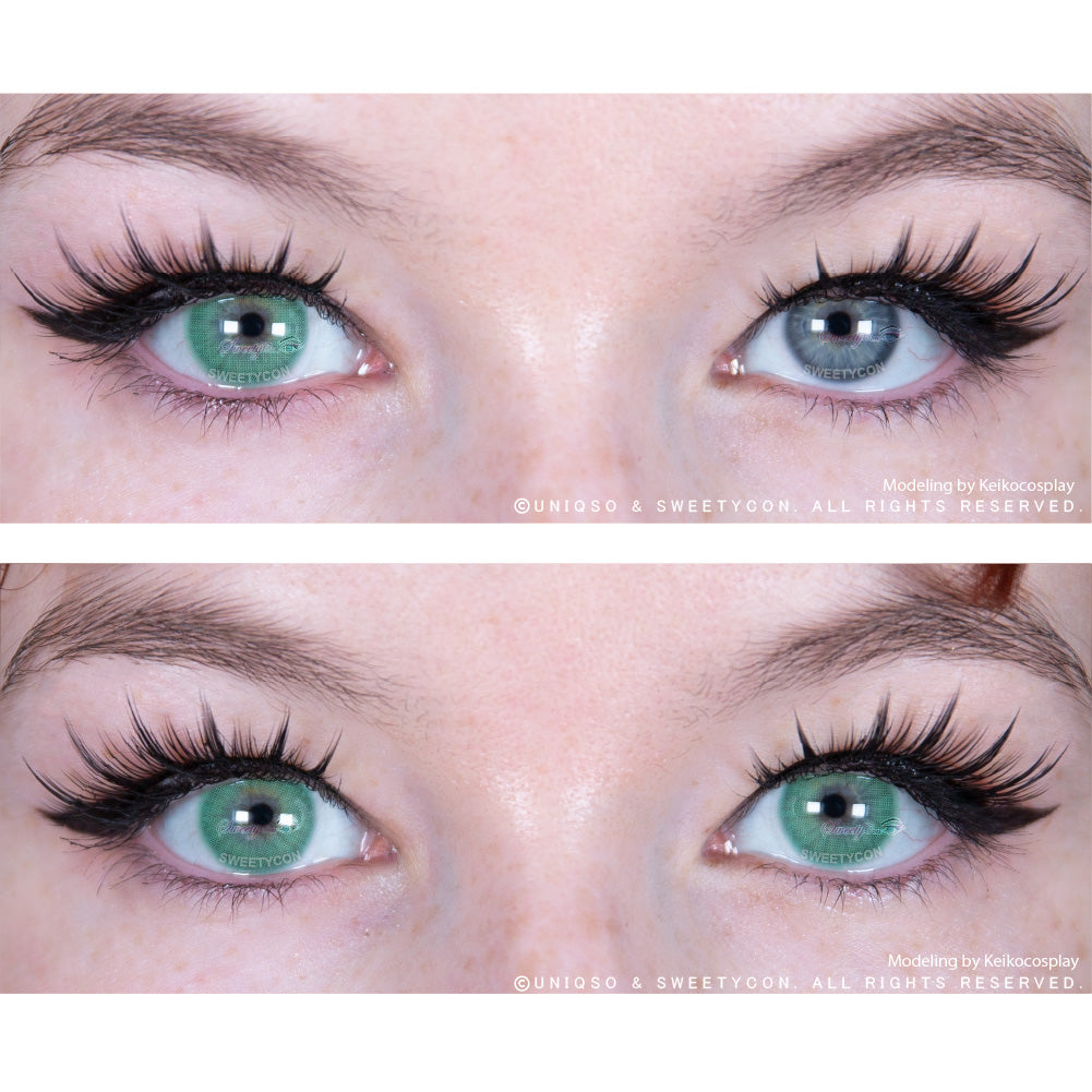 Sweety Hidrocor Emerald (1 lens/pack)-Colored Contacts-UNIQSO UK