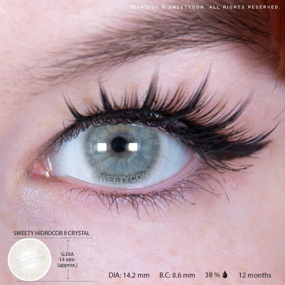 Sweety Hidrocor II Crystal (1 lens/pack)-Colored Contacts-UNIQSO UK