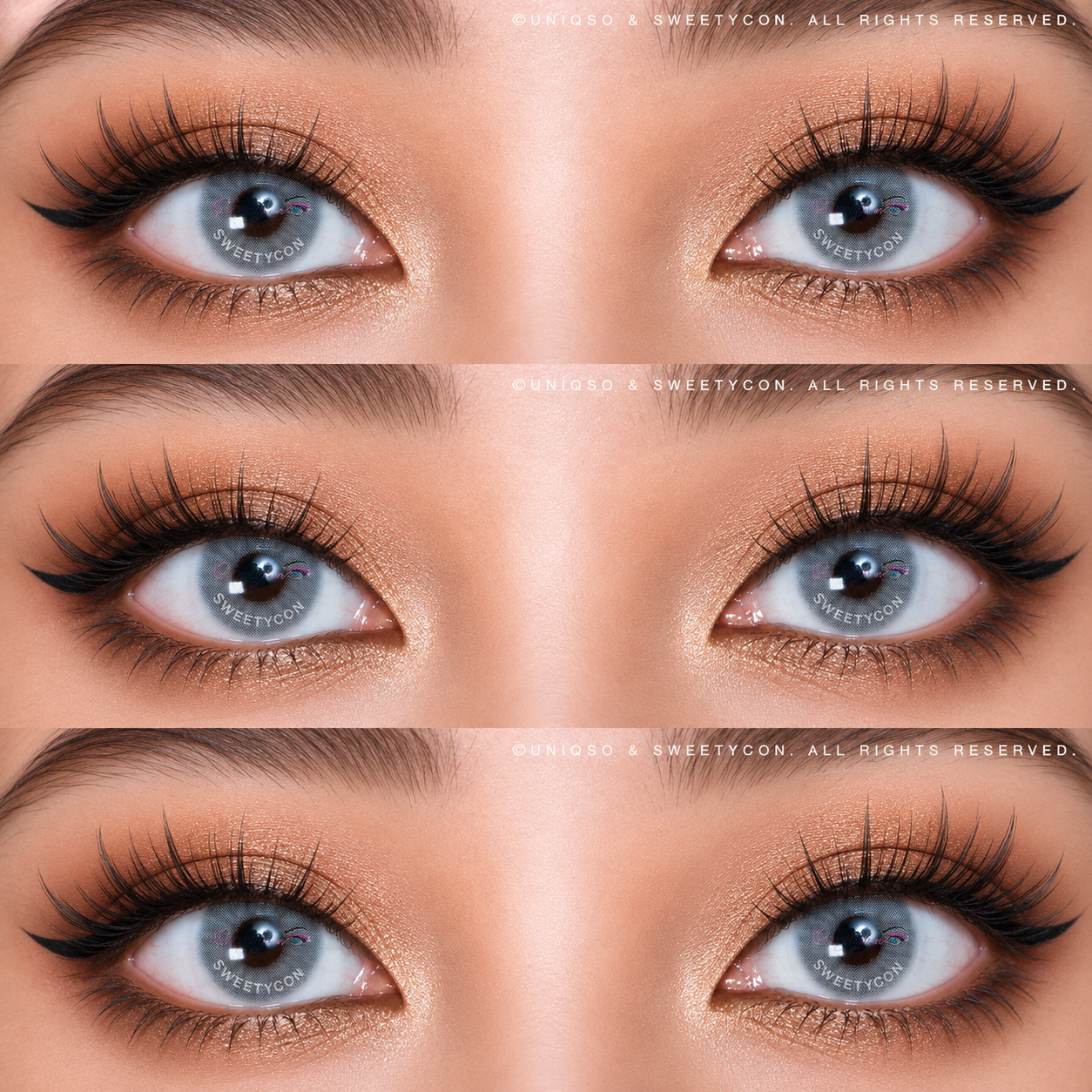 Sweety Hidrocor Icy Grey (1 lens/pack)-Colored Contacts-UNIQSO UK