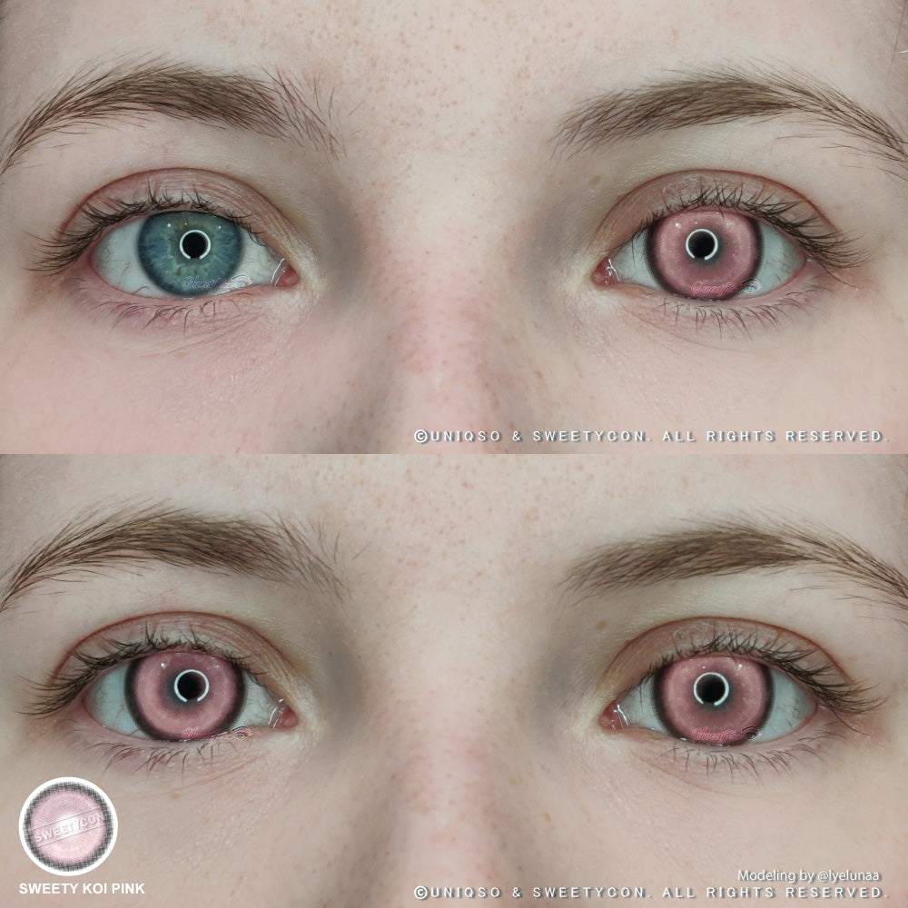 Sweety Koi Pink (1 lens/pack)-Colored Contacts-UNIQSO UK