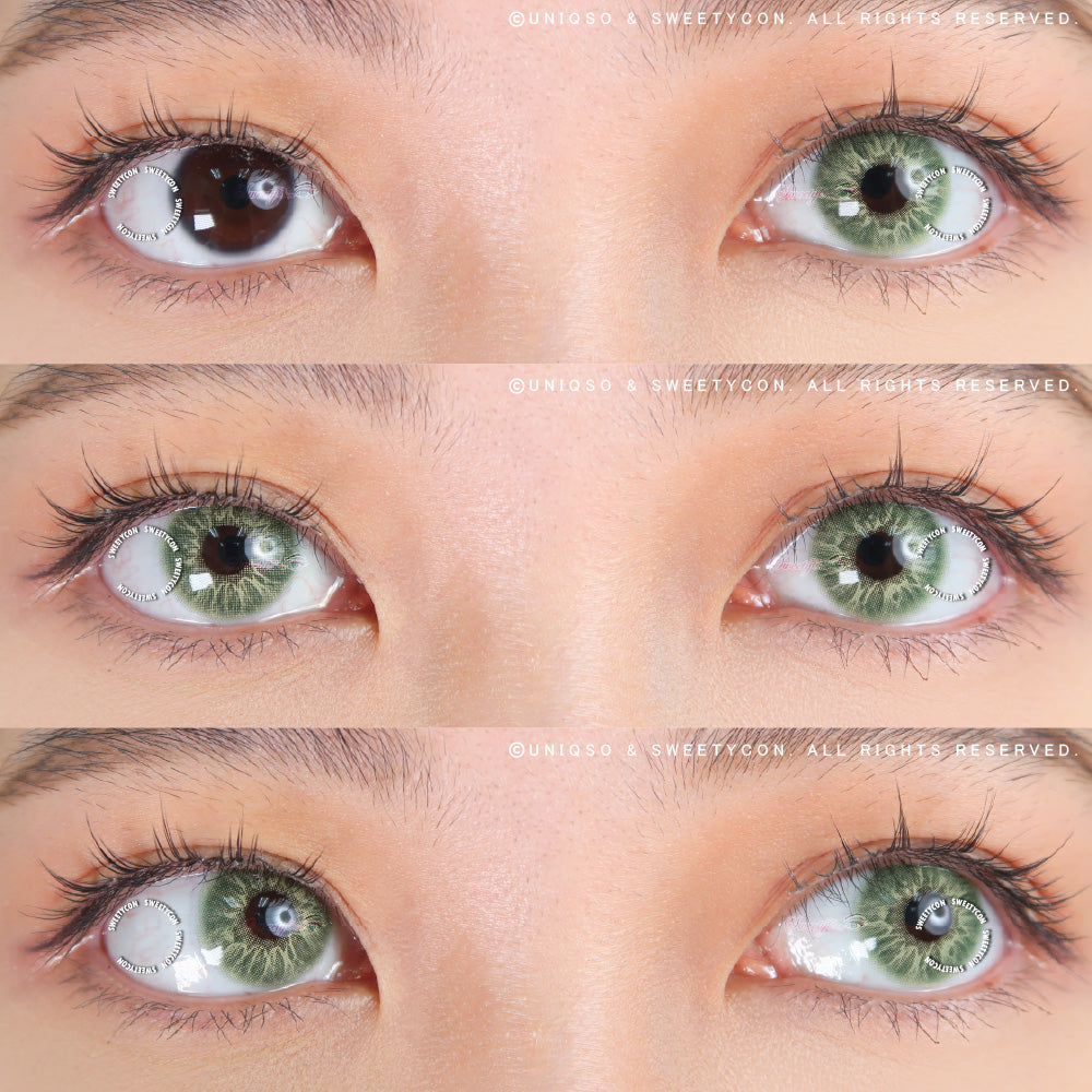 Sweety Love.S Green (1 lens/pack)-Colored Contacts-UNIQSO UK