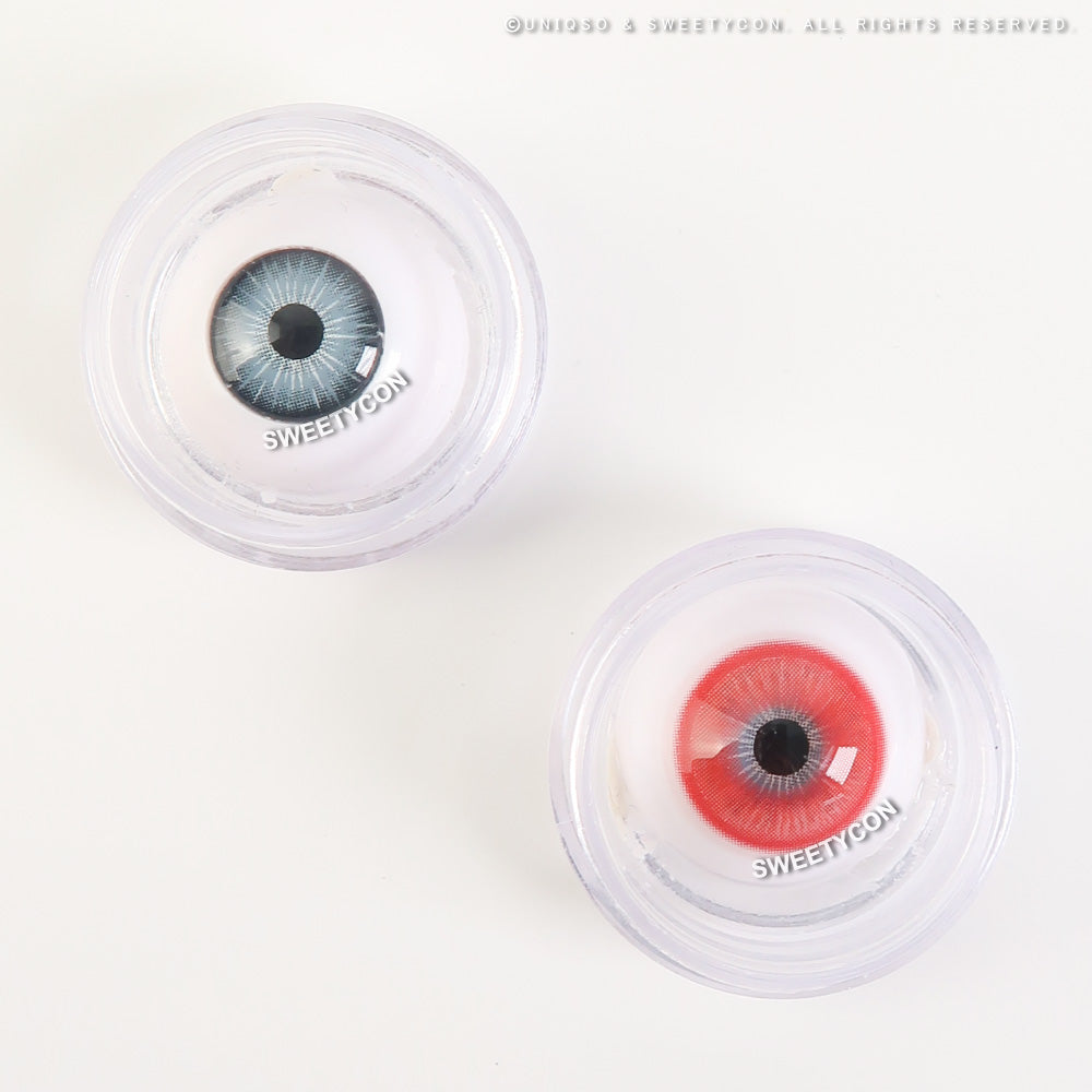 Sweety Magic Pop Red (1 lens/pack)-Colored Contacts-UNIQSO UK