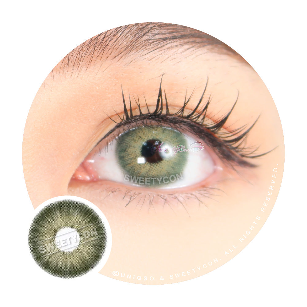 Sweety Magnificent Amazonia Green (1 lens/pack)-Colored Contacts-UNIQSO UK