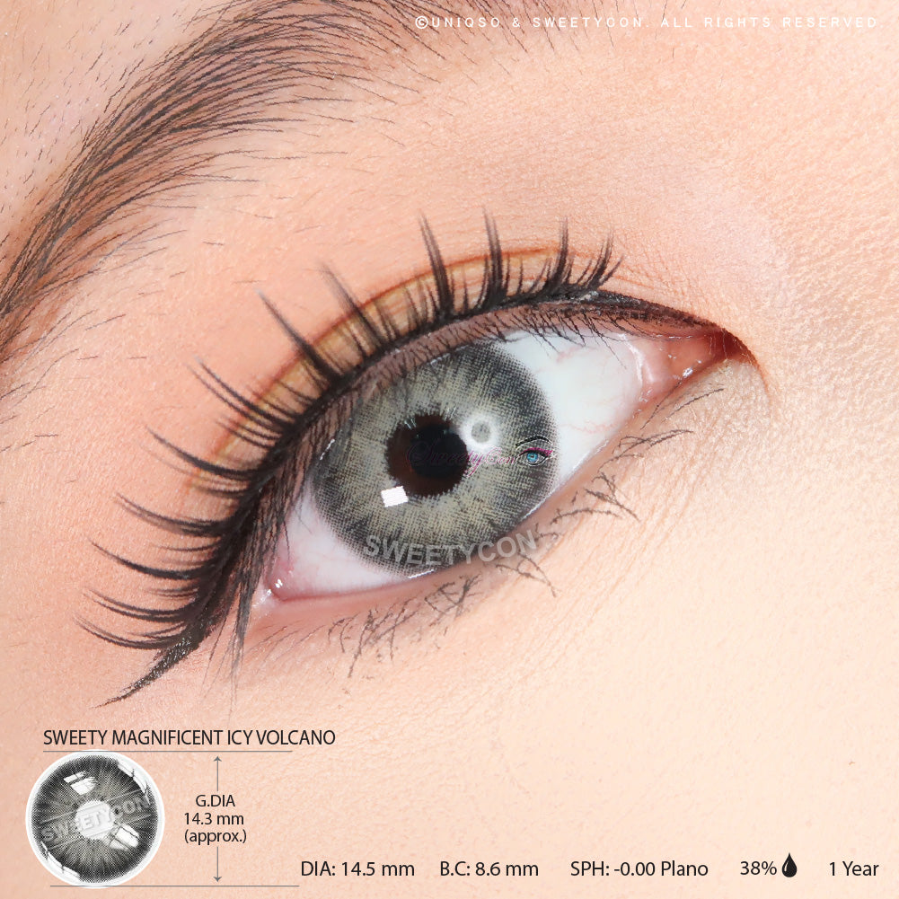 Sweety Magnificent Icy Volcano (1 lens/pack)-Colored Contacts-UNIQSO UK