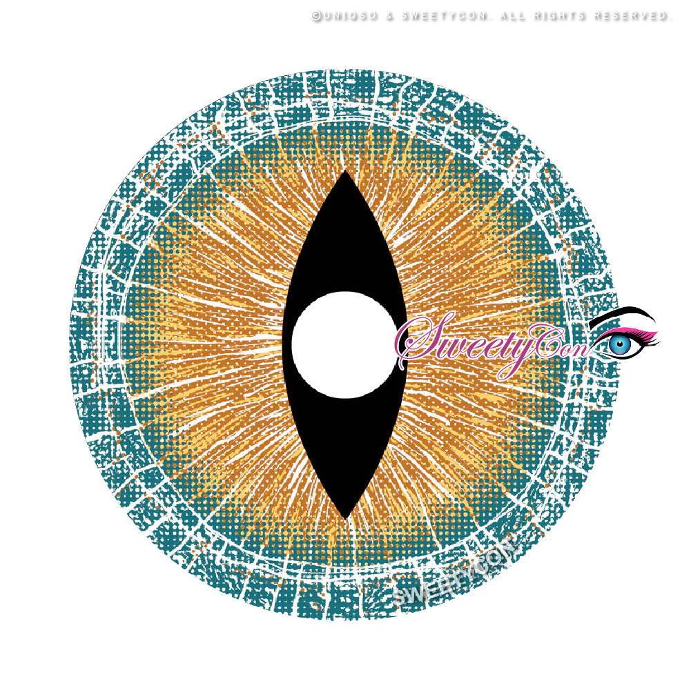 Sweety Mini Sclera Brown Lizard (1 lens/pack)-Mini Sclera Contacts-UNIQSO UK