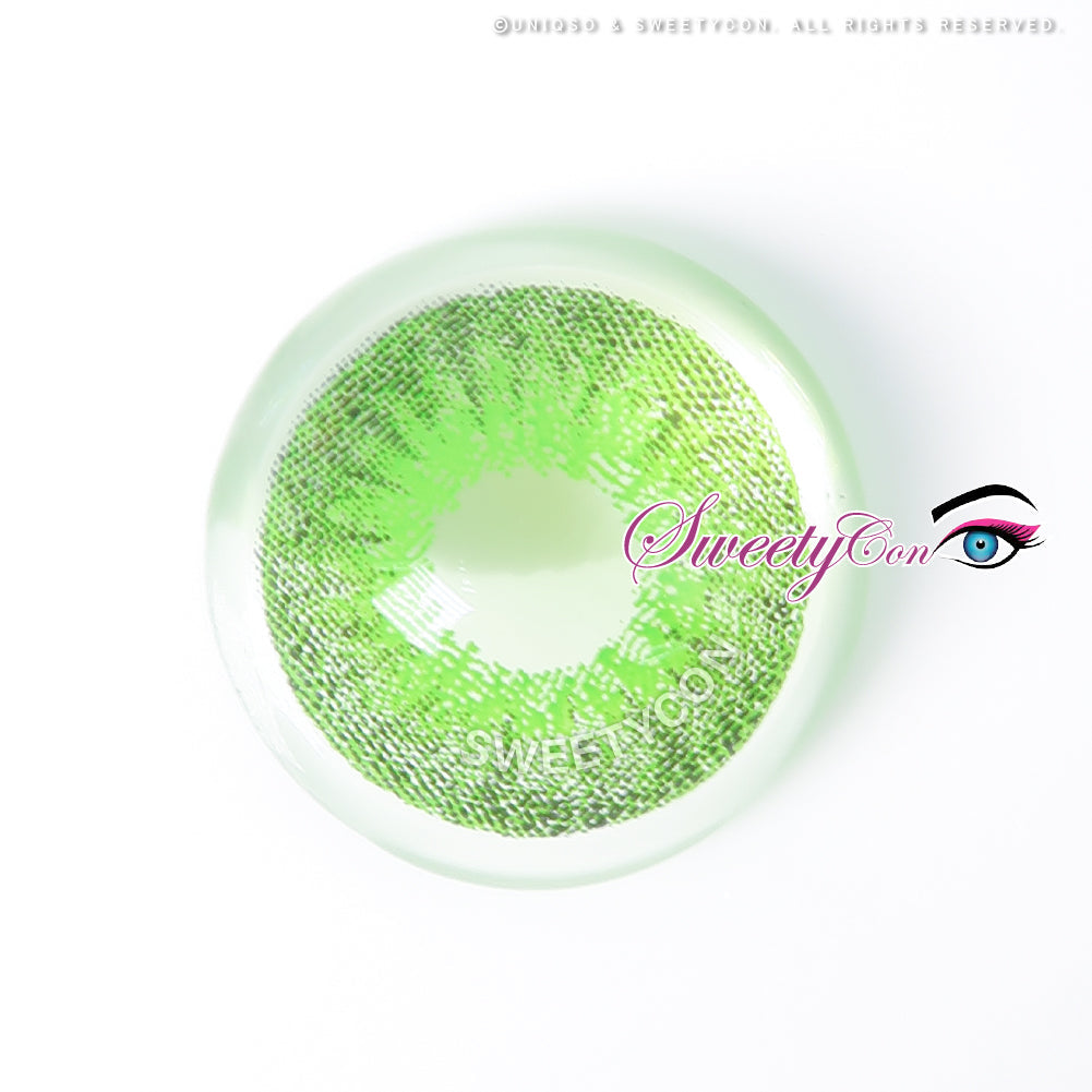 Sweety Mini Sclera Green Devil (1 lens/pack)-Mini Sclera Contacts-UNIQSO UK