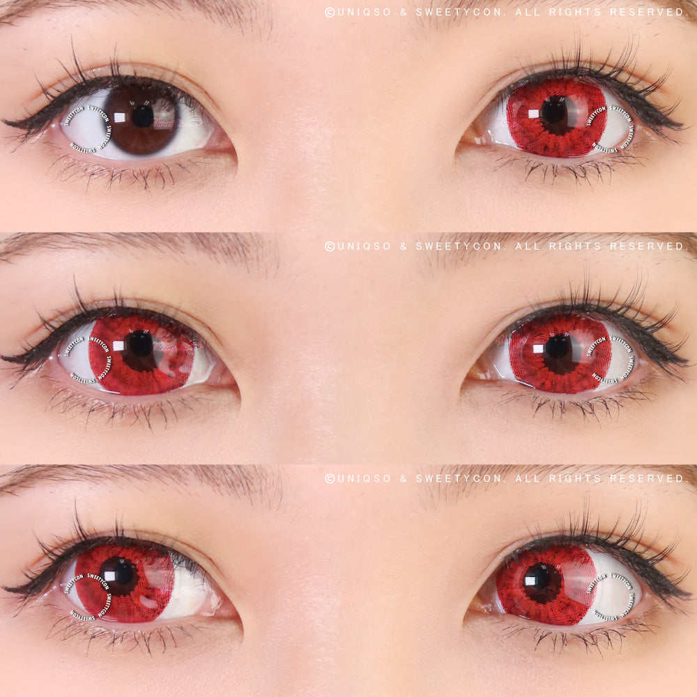 Sweety Mini Sclera Red Devil (1 lens/pack)-Mini Sclera Contacts-UNIQSO UK