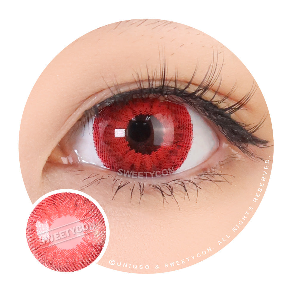 Sweety Mini Sclera Red Devil (1 lens/pack)-Mini Sclera Contacts-UNIQSO UK