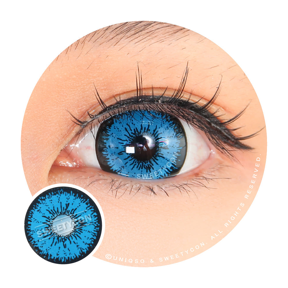 Sweety Mini Sclera Tokyo N Blue (1 lens/pack)-Mini Sclera Contacts-UNIQSO UK