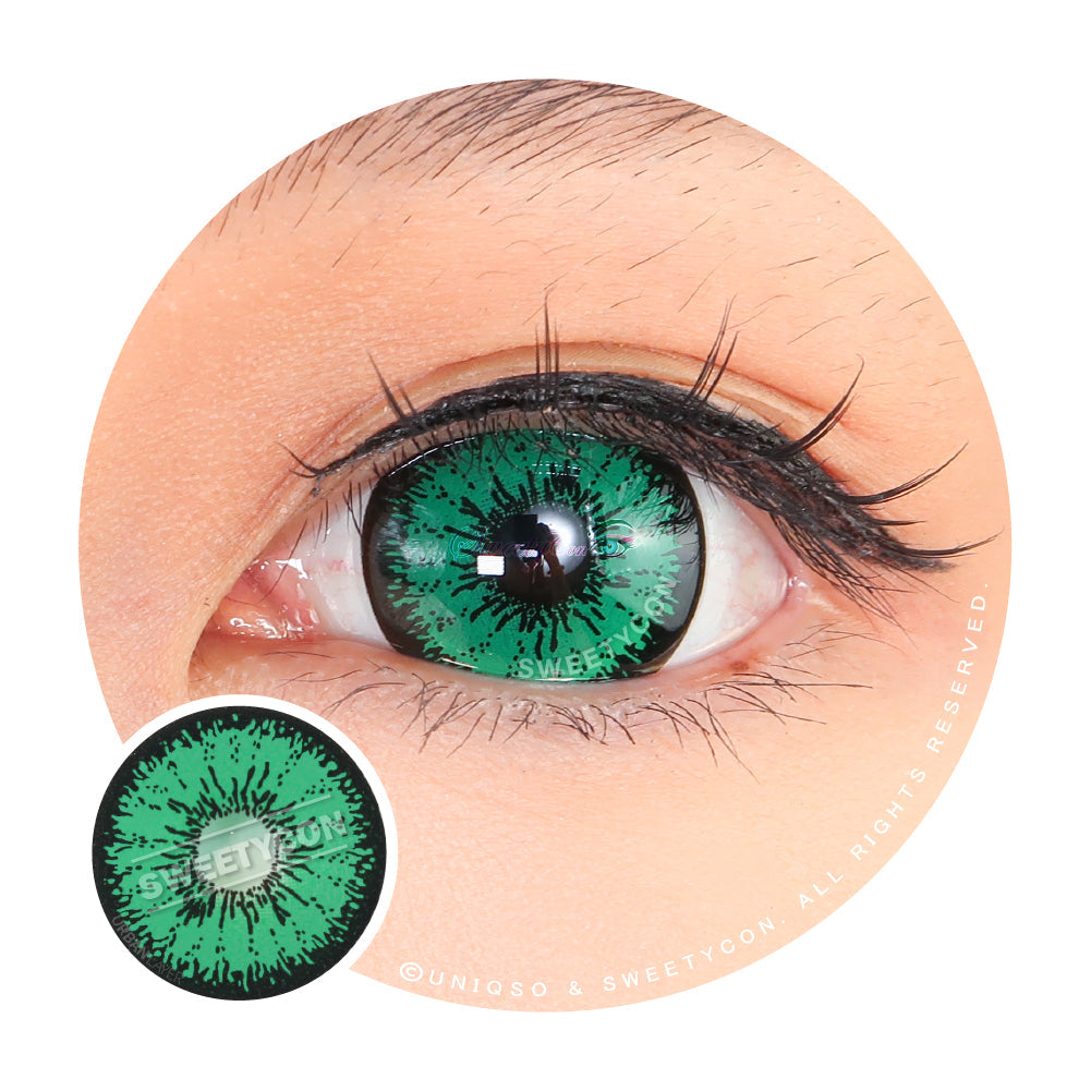 Sweety Mini Sclera Tokyo N Green(1 lens/pack)-Mini Sclera Contacts-UNIQSO UK