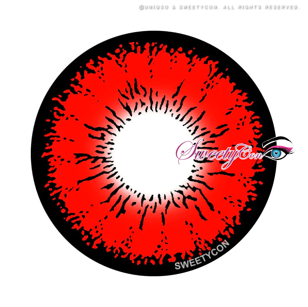 Sweety Mini Sclera Tokyo N Red (1 lens/pack)-Mini Sclera Contacts-UNIQSO UK