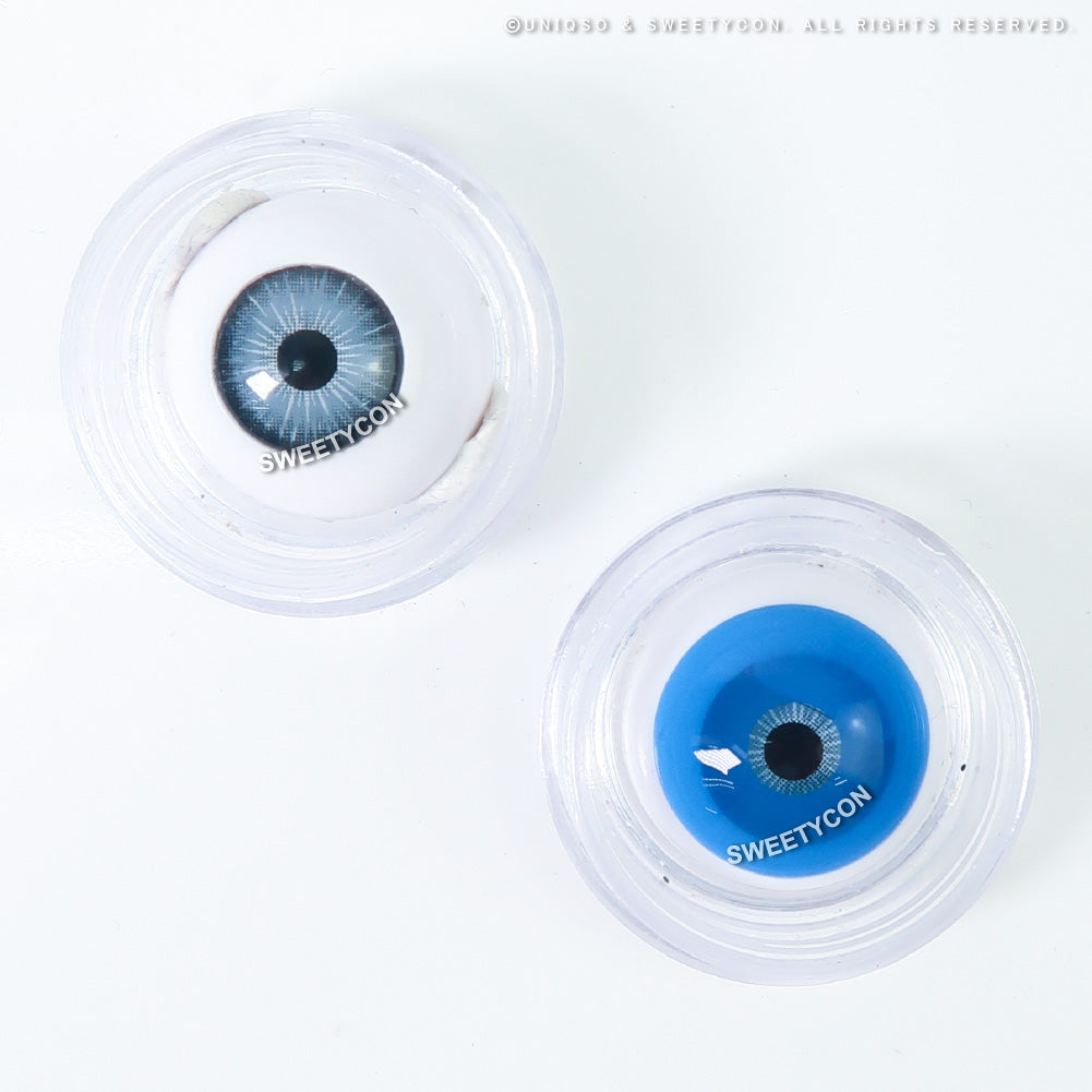 Sweety Mini Sclera UV Glow Blue (1 lens/pack)-Mini Sclera Contacts-UNIQSO UK