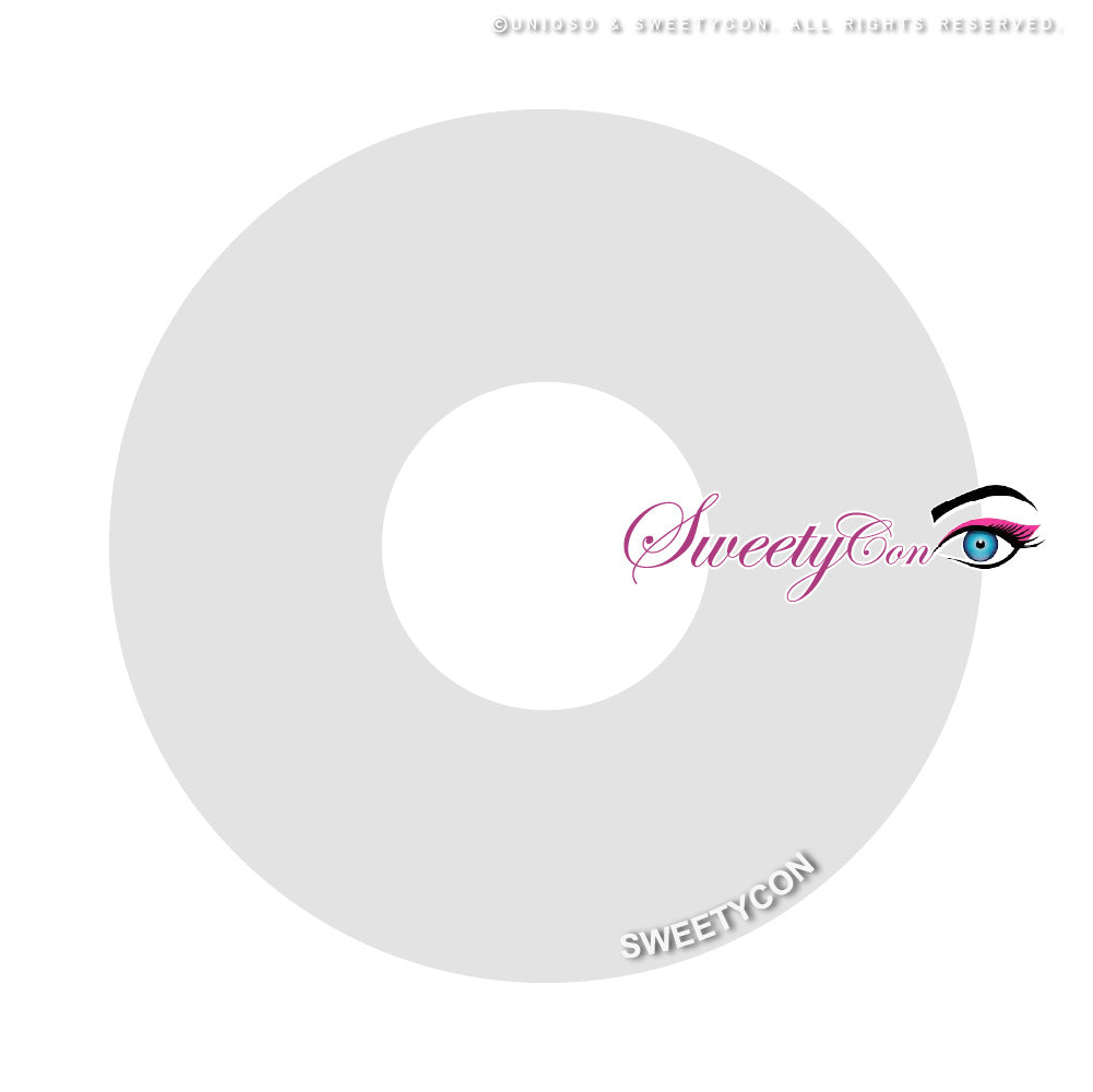 Sweety Mini Sclera UV Glow White (1 lens/pack)-Mini Sclera Contacts-UNIQSO UK