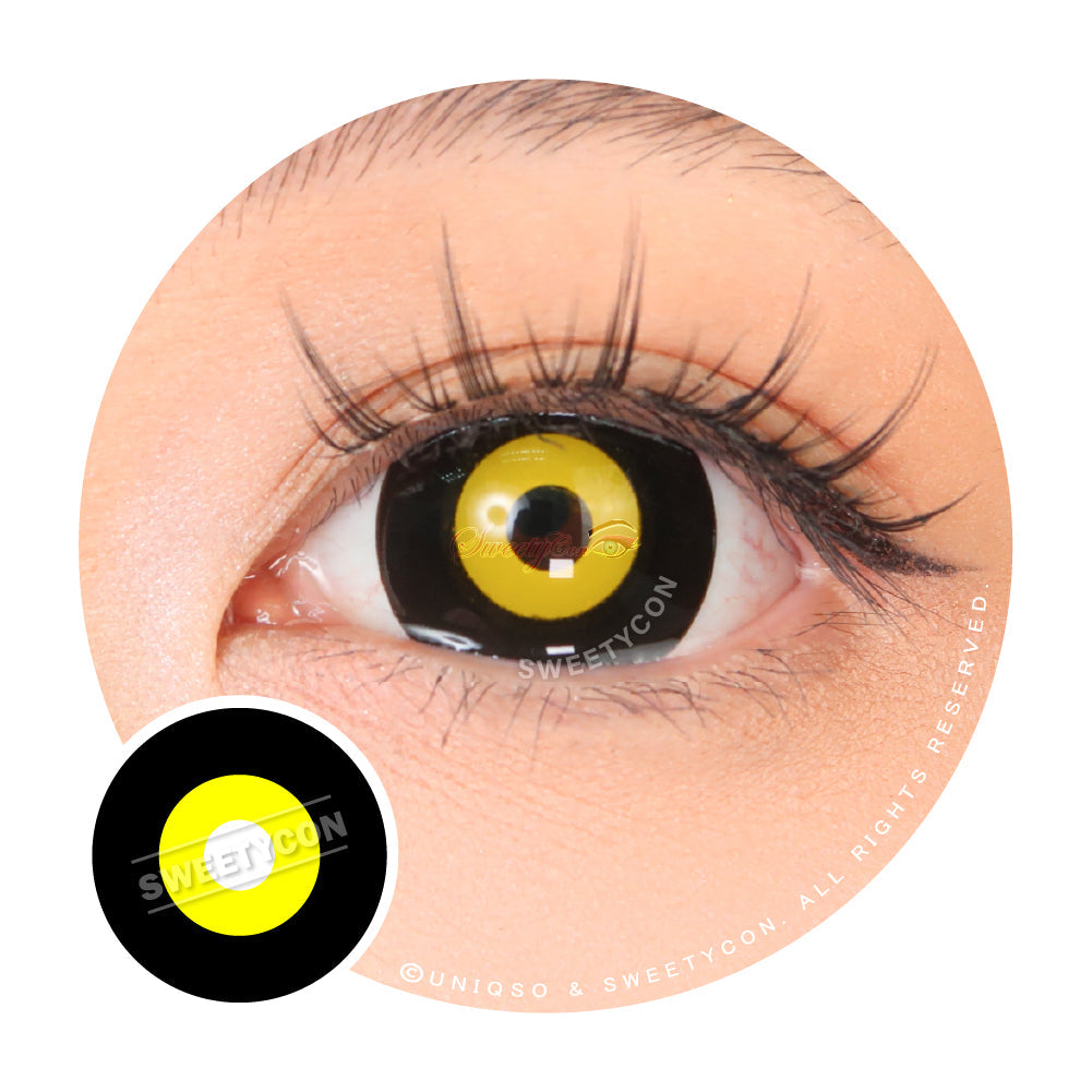 Sweety Mini Sclera Yellow Ghoul (1 lens/pack)-Mini Sclera Contacts-UNIQSO UK