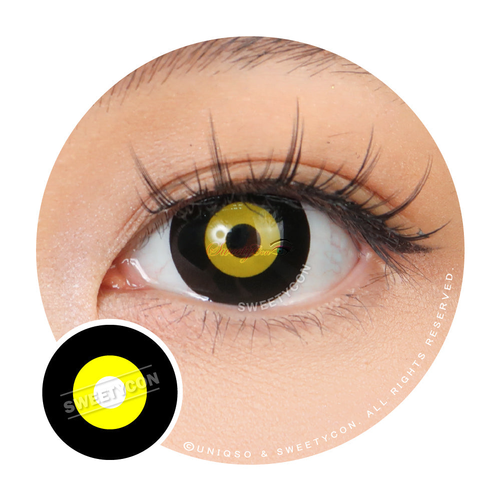 Sweety Mini Yellow Ghoul (1 lens/pack)-Crazy Contacts-UNIQSO UK