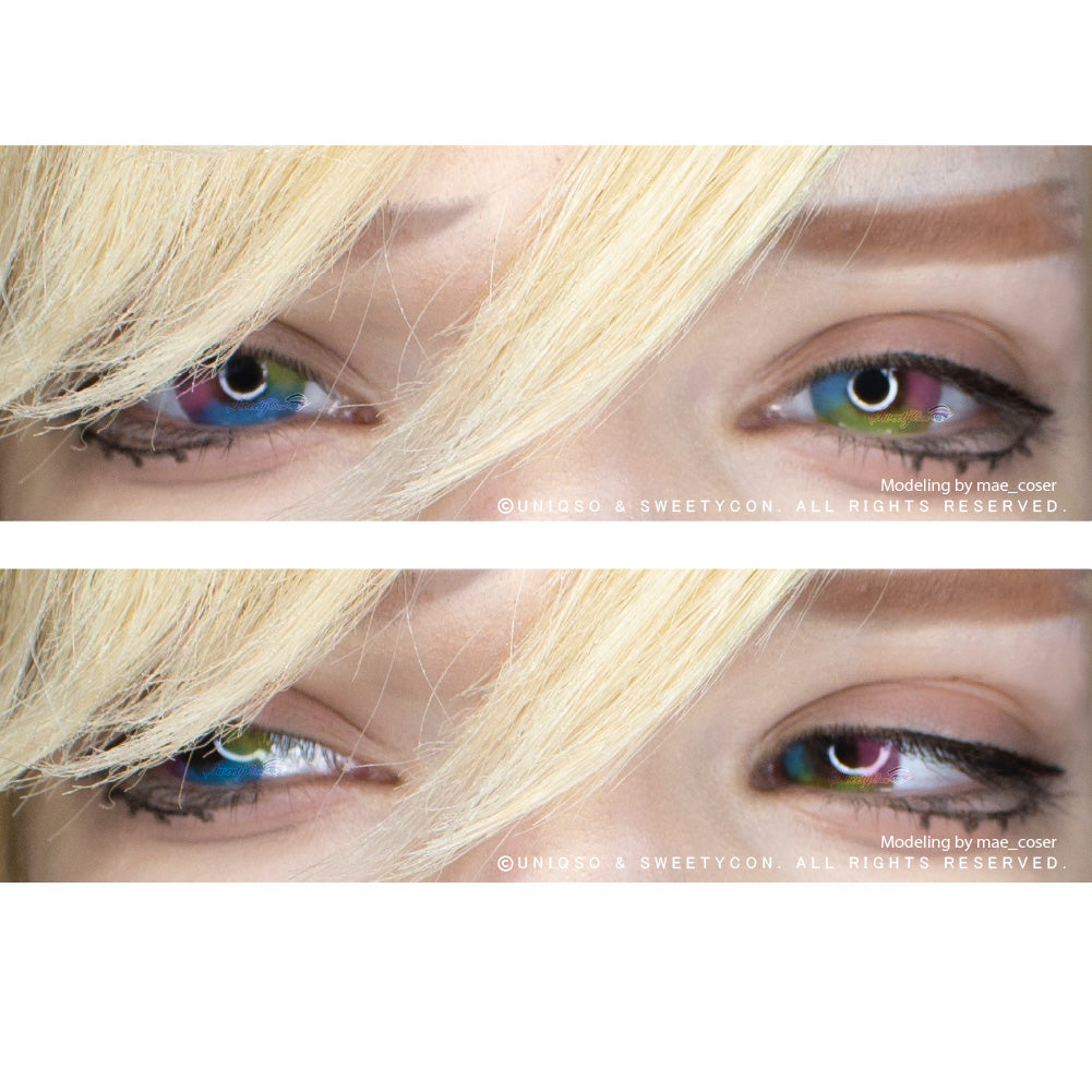 Sweety Multil Rainbow (1 lens/pack)-Colored Contacts-UNIQSO UK