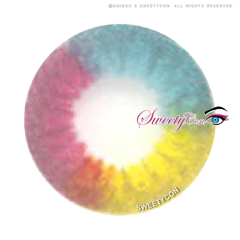 Sweety Multil Rainbow (1 lens/pack)-Colored Contacts-UNIQSO UK