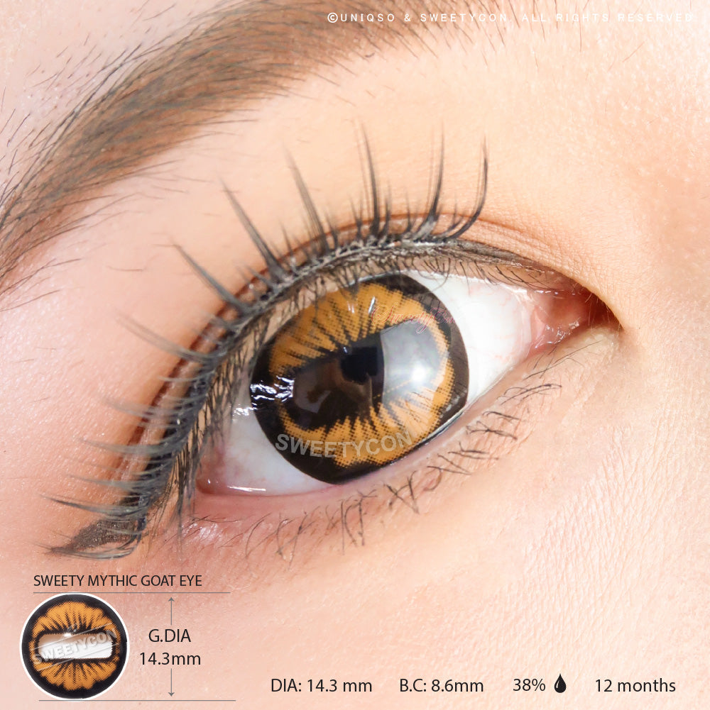 Sweety Mystic Goat Eye (1 lens/pack)-Colored Contacts-UNIQSO UK