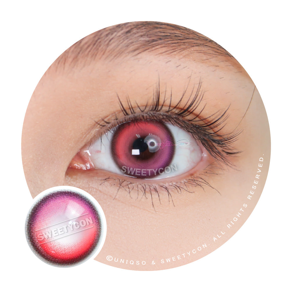Sweety Neon Pink (1 lens/pack)-Colored Contacts-UNIQSO UK