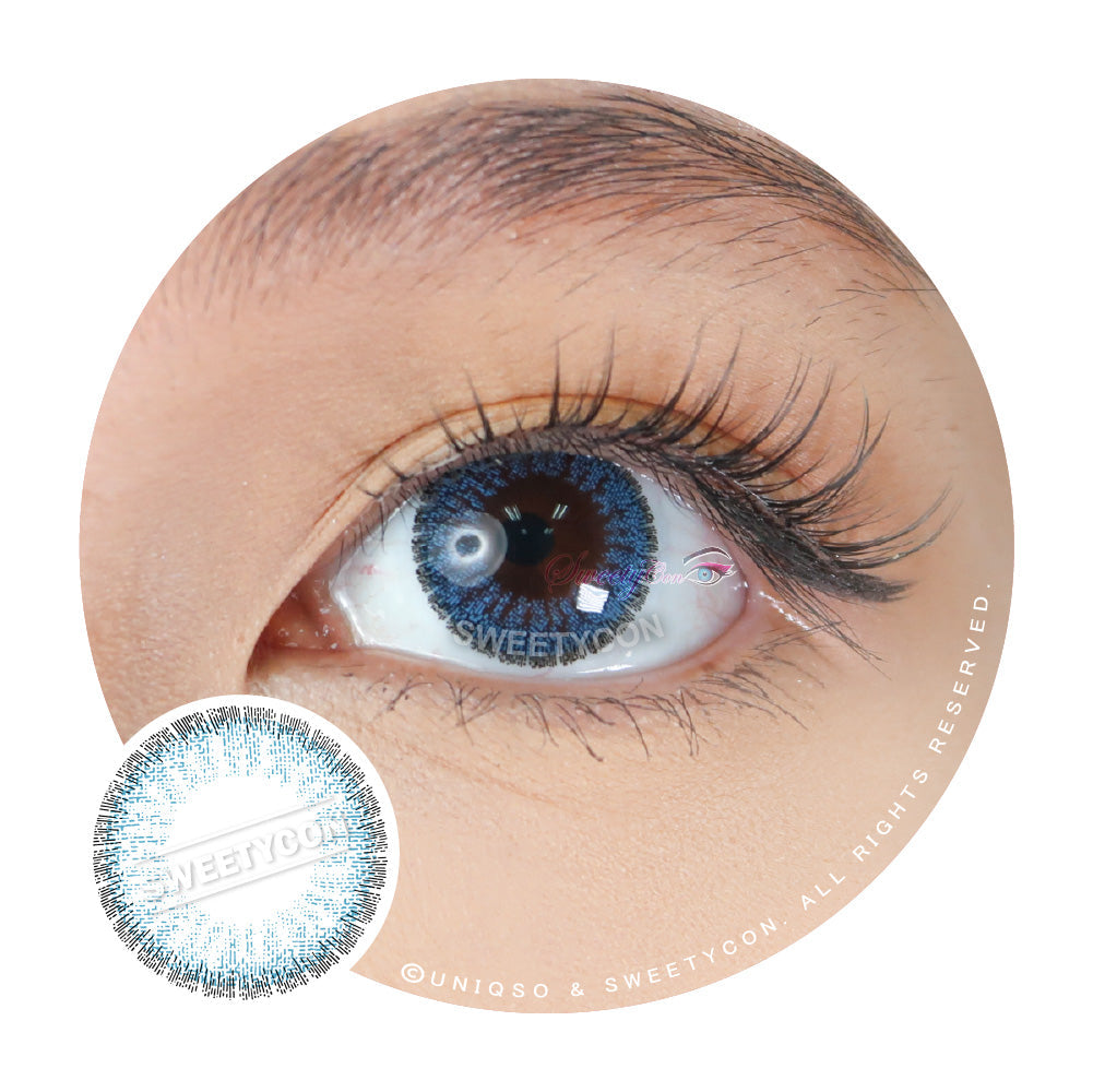 Sweety Pomelo Blue (1 lens/pack)-Colored Contacts-UNIQSO UK