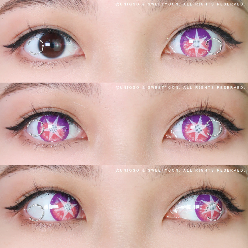 Sweety Pop Star Violet (1 lens/pack)-Colored Contacts-UNIQSO UK