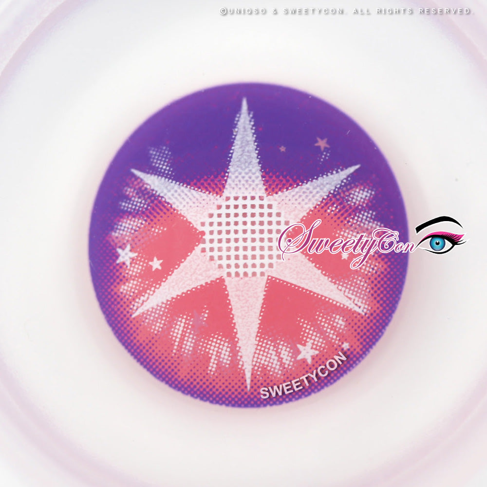 Sweety Pop Star Violet (1 lens/pack)-Colored Contacts-UNIQSO UK
