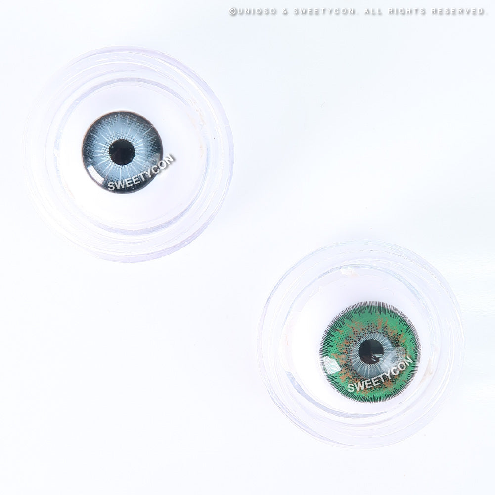 Sweety Poppy Green (1 lens/pack)-Colored Contacts-UNIQSO UK
