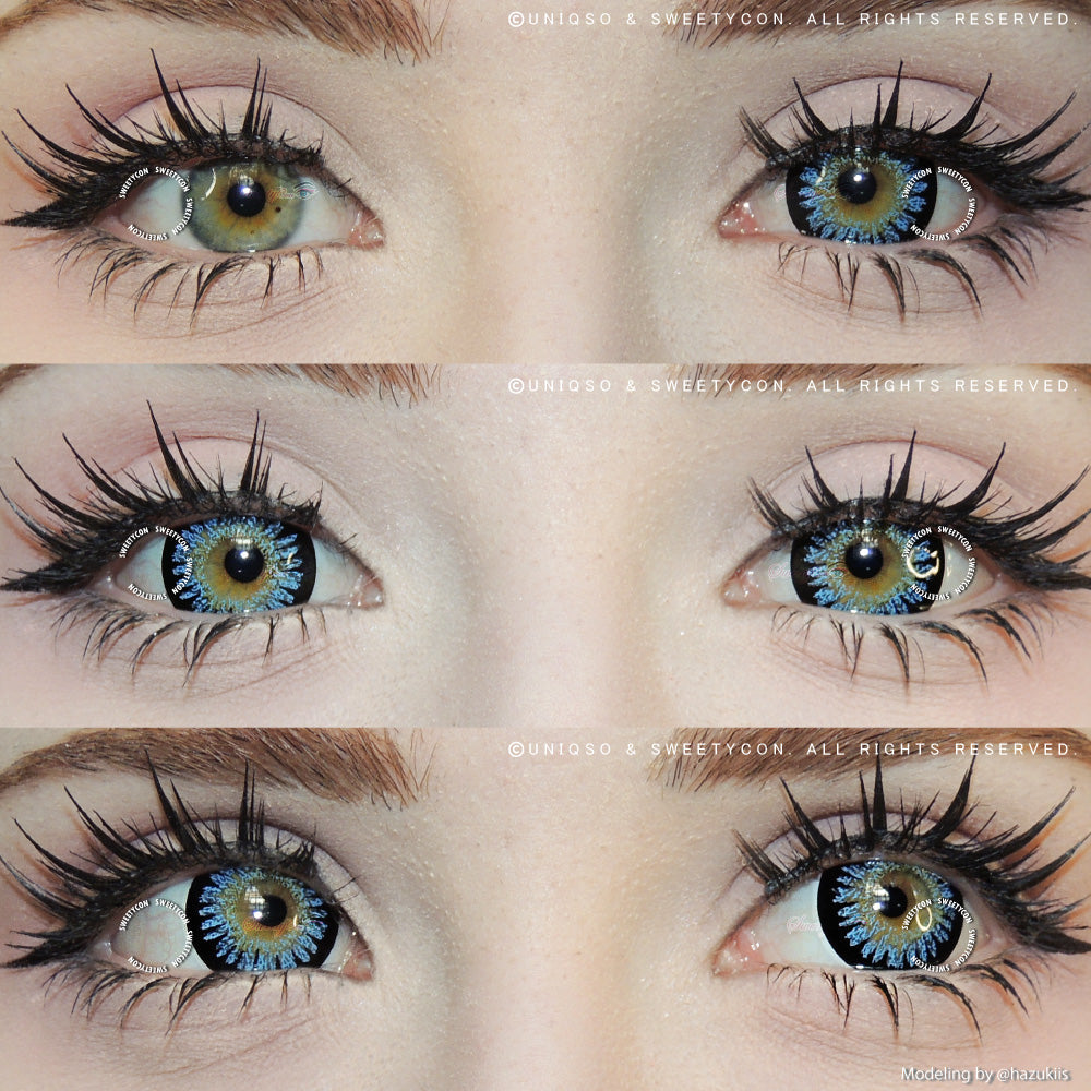 Sweety Princess Mimina Blue (1 lens/pack)-Colored Contacts-UNIQSO UK