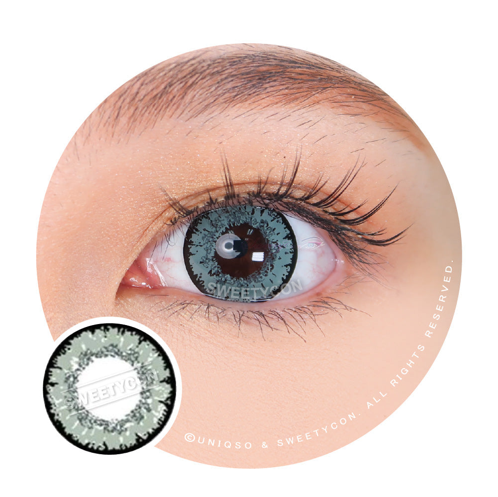Sweety Queen Dark Grey (1 lens/pack)-Colored Contacts-UNIQSO UK