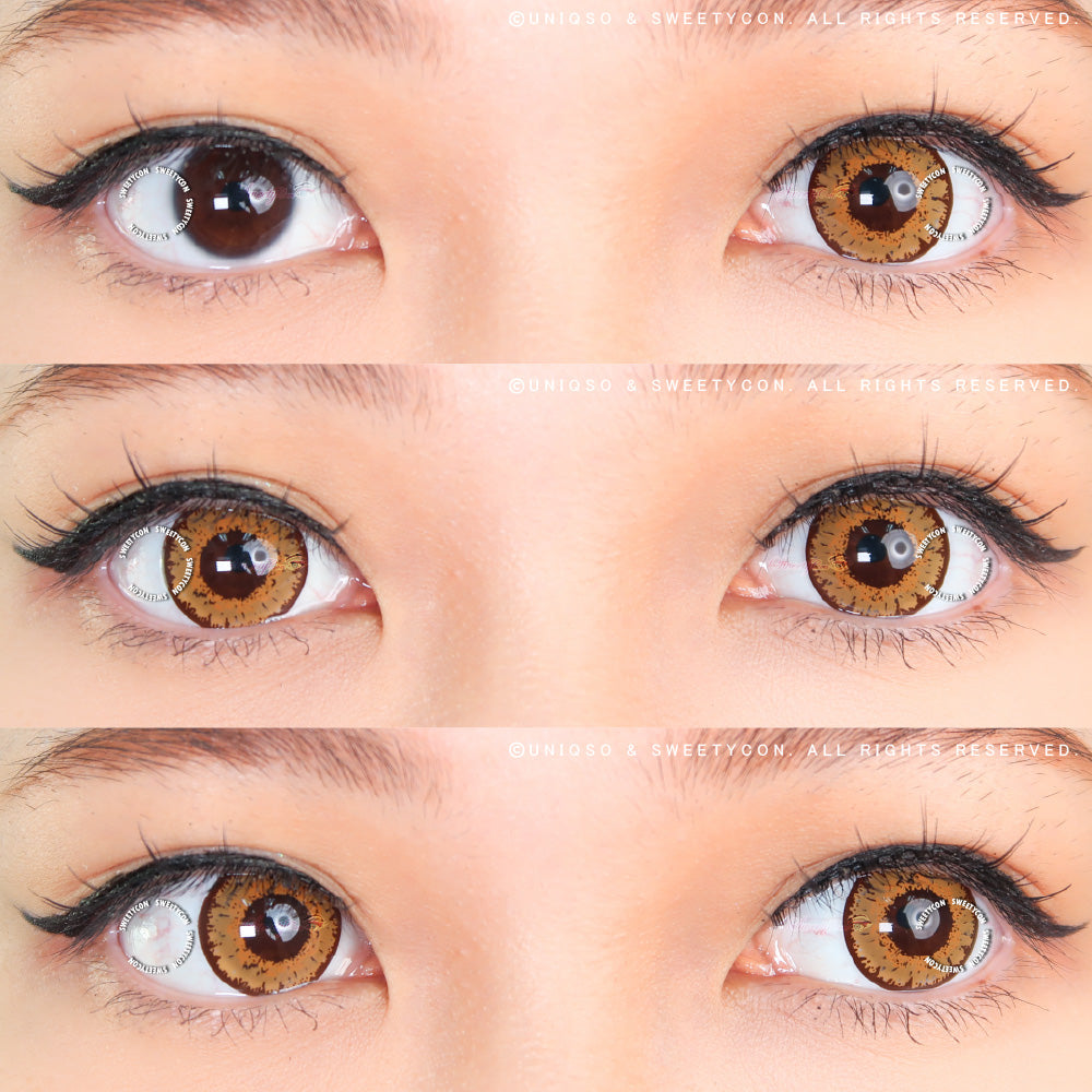 Sweety Queen Light Brown (1 lens/pack)-Colored Contacts-UNIQSO UK