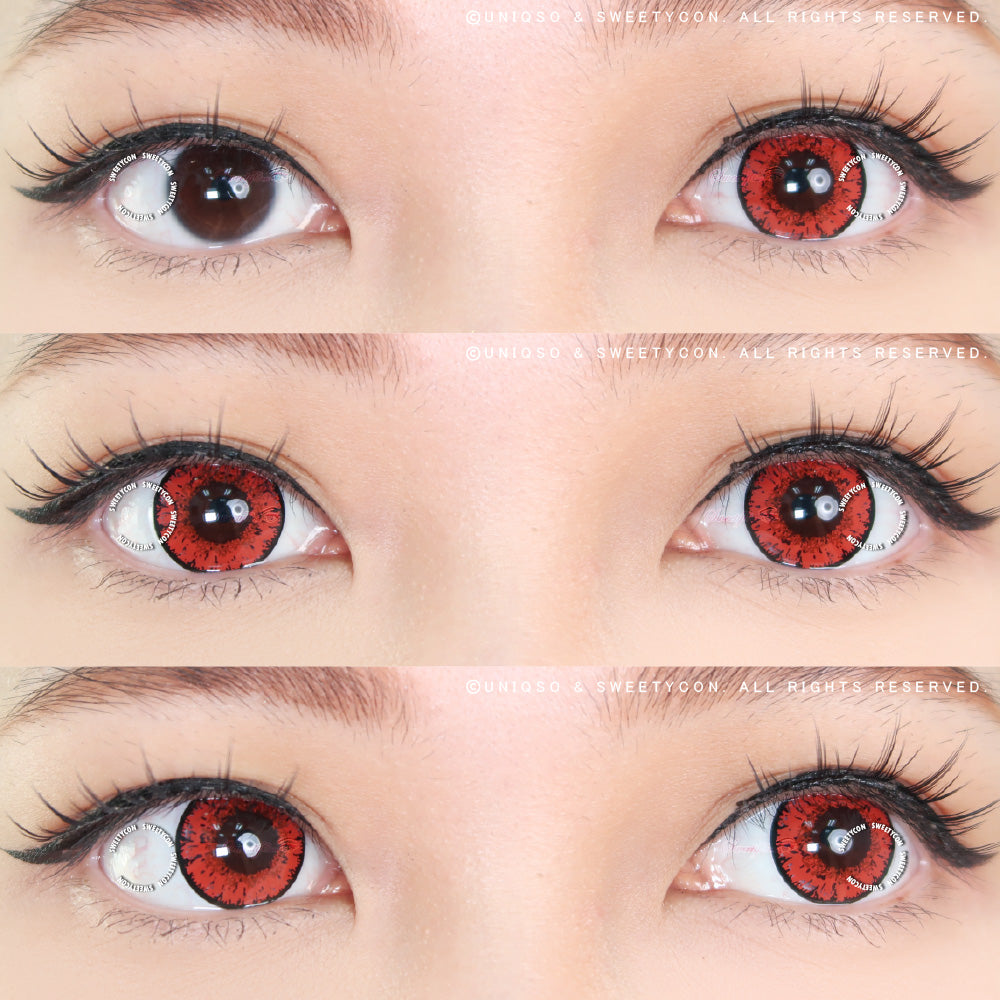 Sweety Queen Wine Red (1 lens/pack)-Colored Contacts-UNIQSO UK