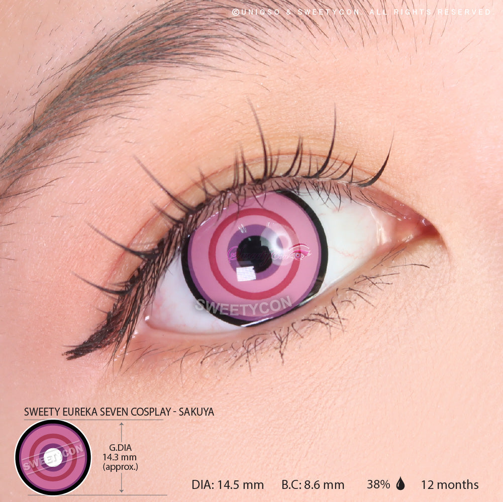 Sweety Sakuya Purple Rings (1 lens/pack)-Colored Contacts-UNIQSO UK