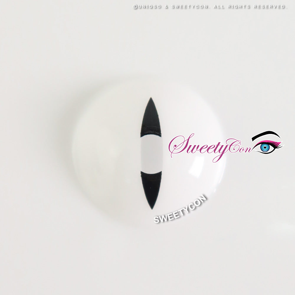 Sweety Snake Eye White (1 lens/pack)-Colored Contacts-UNIQSO UK