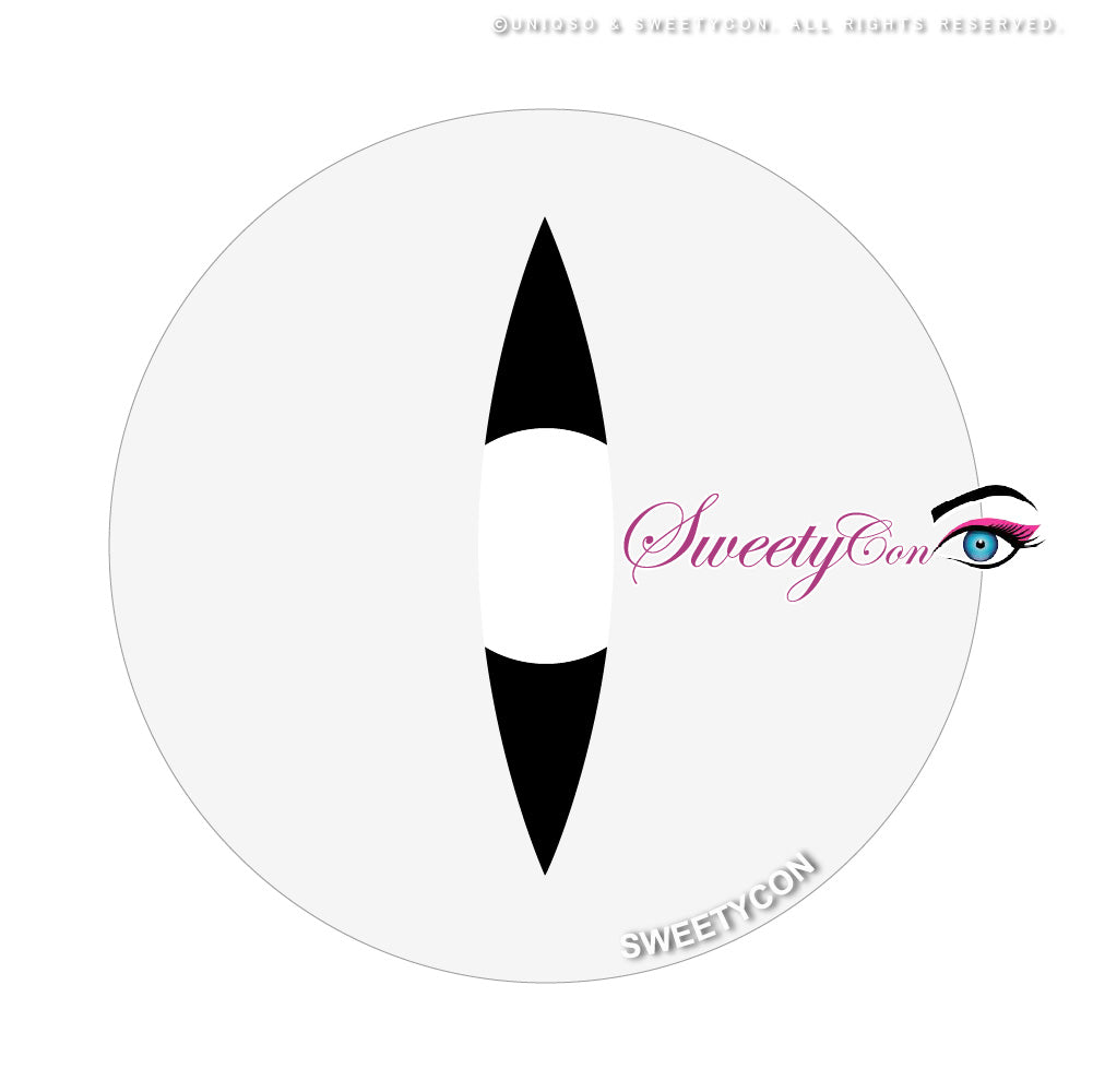Sweety Snake Eye White (1 lens/pack)-Colored Contacts-UNIQSO UK