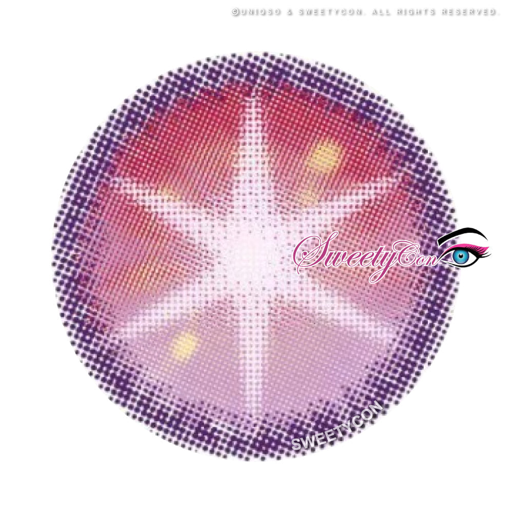 Sweety Star Idol Pink (1 lens/pack)-Colored Contacts-UNIQSO UK