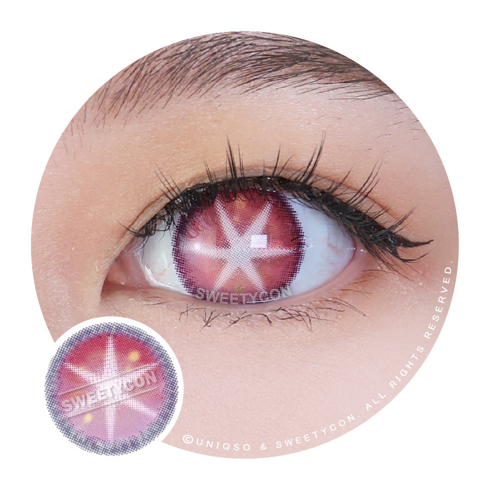 Sweety Star Idol Pink (1 lens/pack)-Colored Contacts-UNIQSO UK
