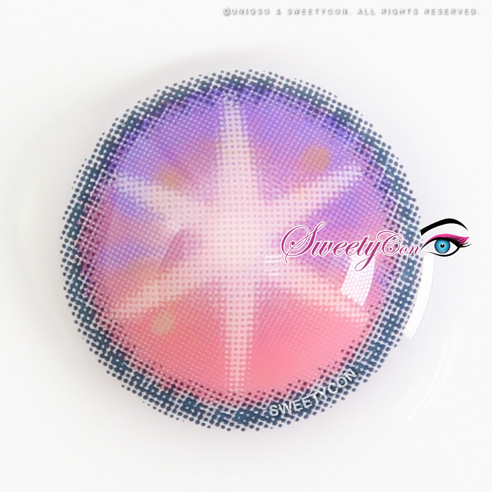 Sweety Star Idol Violet (1 lens/pack)-Colored Contacts-UNIQSO UK