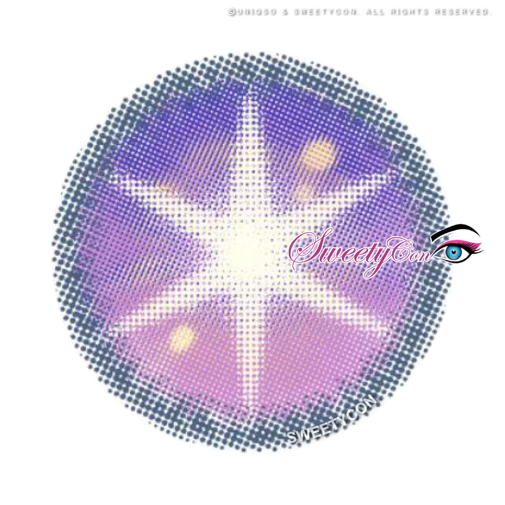 Sweety Star Idol Violet (1 lens/pack)-Colored Contacts-UNIQSO UK
