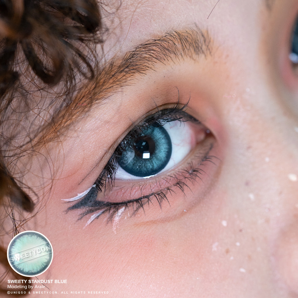 Sweety Stardust Blue (1 lens/pack)-Colored Contacts-UNIQSO UK