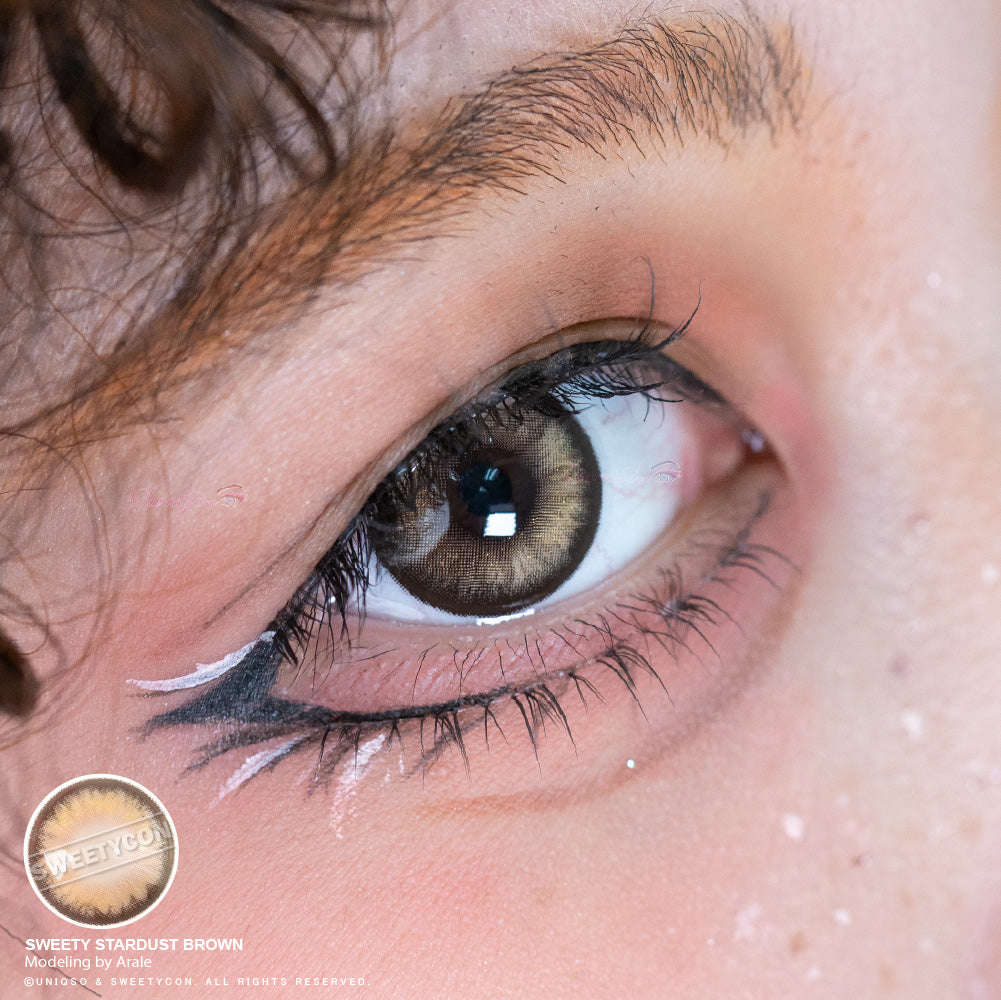 Sweety Stardust Brown (1 lens/pack)-Colored Contacts-UNIQSO UK