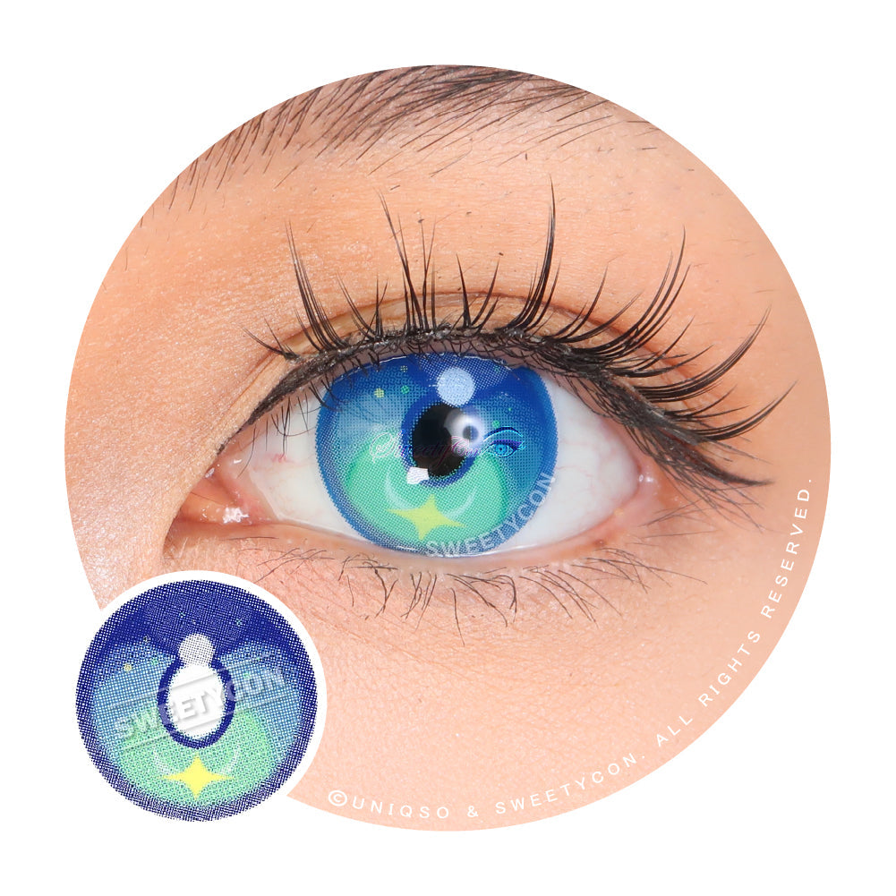 Sweety x Eyesinger Aurora Tide Blue (2 lenses/pack)-Colored Contacts-UNIQSO UK