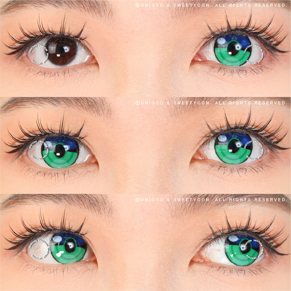Sweety x Eyesinger Green Rings (2 lenses/pack)-Colored Contacts-UNIQSO UK