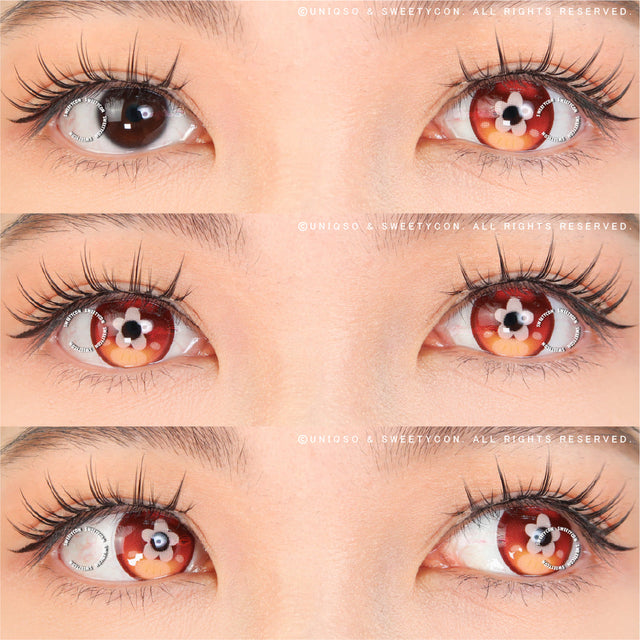 Sweety x Eyesinger Orange Clover (2 lenses/pack)-Colored Contacts-UNIQSO UK