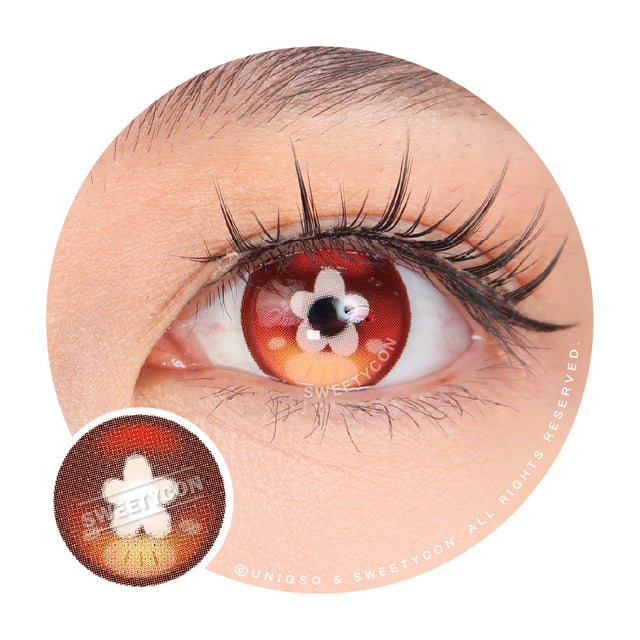 Sweety x Eyesinger Orange Clover (2 lenses/pack)-Colored Contacts-UNIQSO UK