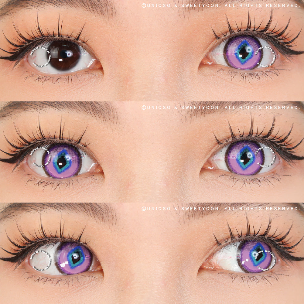 Sweety x Eyesinger Purple Diamond (2 lenses/pack)-Colored Contacts-UNIQSO UK
